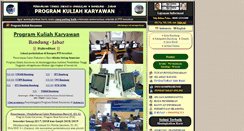 Desktop Screenshot of kuliah-karyawan-bandung.net