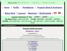 Tablet Screenshot of kuliah-karyawan-bandung.net